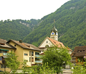 Wolfenschiessen village in canton of Nidwalden (Canton de Berne). Switzerland
