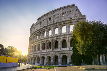 Fototapeta na wymiar Colosseum sunrise