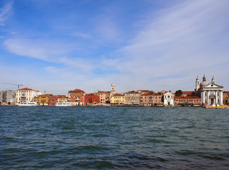 Fototapeta na wymiar Venice seafront and salute area