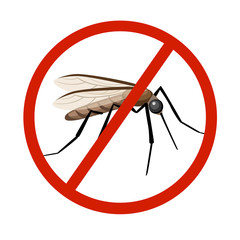 Mosquito silhouettes isolated on white background. Vector mosquito silhouettes. Aegypti flying mosquito. Zika virus transmission.