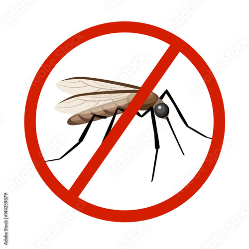 "Mosquito silhouettes isolated on white background. Vector mosquito