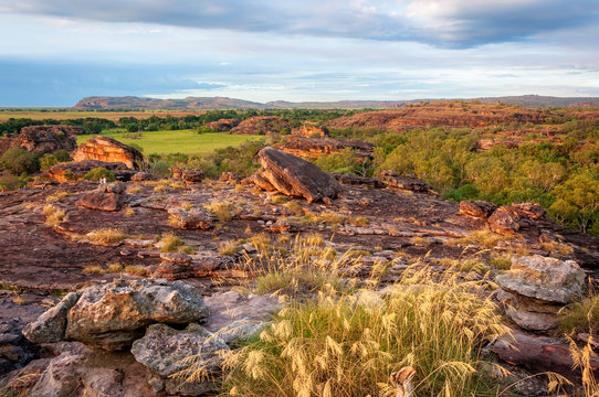 Ubirr Rock is a sacred aboriginal site in Kakadu National Park, Northern Territory, Australia. Rocky Escarpment characterizes a large part of Kakadu.   