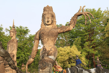 The human tower sculpture