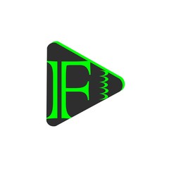 letter F logo vector