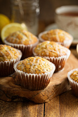 Lemon poppy seed muffins