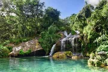 Foto op Plexiglas anti-reflex El Nicho-watervallen in Cuba © demerzel21