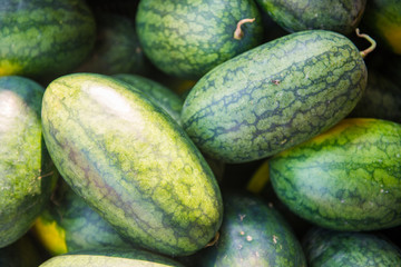 fresh watermelon for sell in basket
