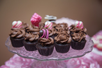 Mini chocolate cupcakes
