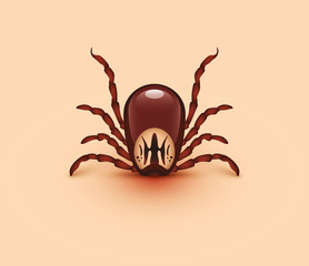 Blood-sucking tick