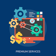 Obraz na płótnie Canvas Premium Services Conceptual Design