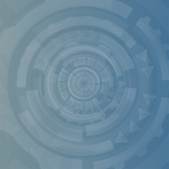 Abstract circuit communication concept for technology background