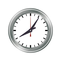 Clock and time concept icon vector illustration graphic design