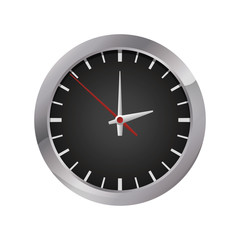Clock and time concept icon vector illustration graphic design