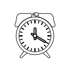 Clock and time concept icon vector illustration graphic design