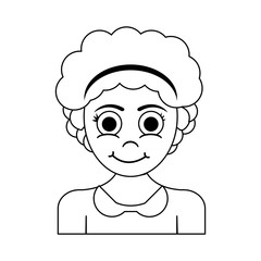 girl cartoon icon over white background. vector illustration