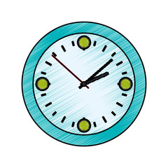 Clock and time concept icon vector illustration graphic design