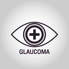 Glaucoma vector logo icon design