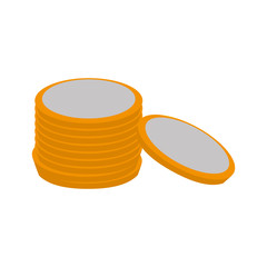 Coins of money icon vector illustration graphic design