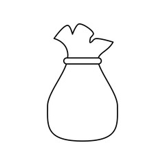 Bag of money icon vector illustration graphic design
