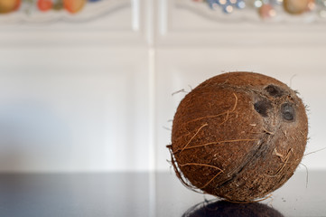 Coconut in kitchen