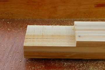 Assembling furniture, rabbet joint
