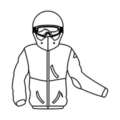 Snowboard sport equipment icon vector illustration graphic design