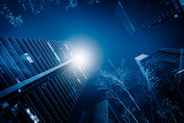 financial architecture face to face in Hong Kong of China.