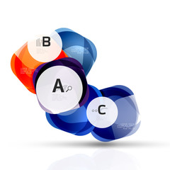 Shiny abstract elements