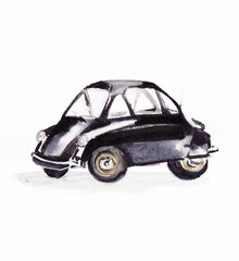 Black small car - 144281489