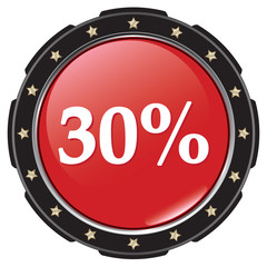 Fototapeta premium 30 percent icon