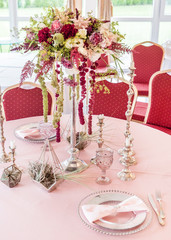 table set for meal