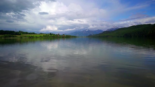 calm alpine lake