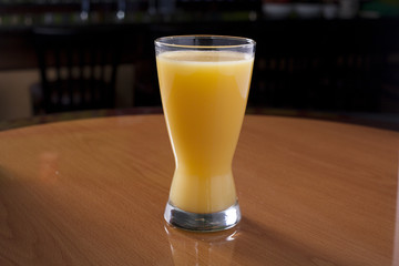 Orange juice in a glass