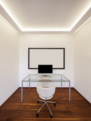 Modern office minimalist, interiors