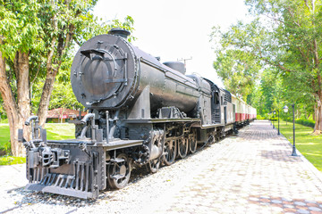 Naklejka premium Park kolejowy