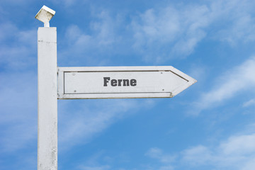 Schild 130 - Ferne