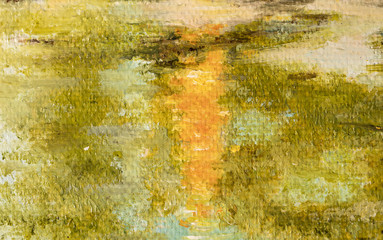 Oil painting, handmade