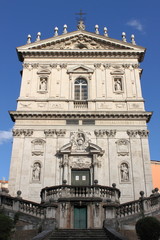Fototapeta na wymiar Church of Saints Domenico and Sisto in Rome, Italy