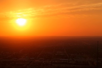 Sonnenuntergang über Albuquerque