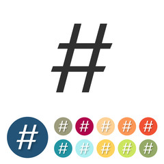 Obraz premium Button-Set bunt - Raute Zeichen