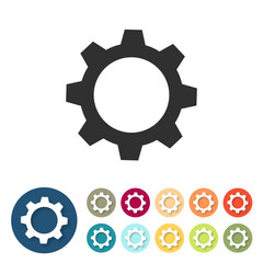 Button-Set bunt - Zahnrad Optionen