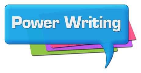 Power Writing Blue Colorful Comment Symbol 