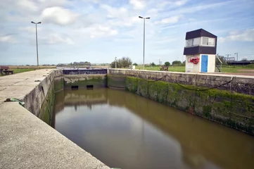 Acrylic prints Channel France, Carentan - Ecluses du canal