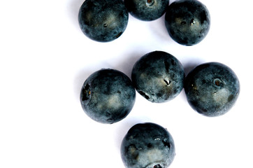Blueberries isolated