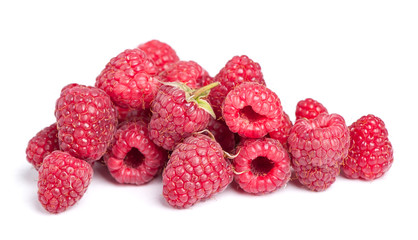 Heap of raspberries