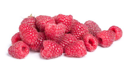 Heap of raspberries