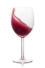 Glass of red wine