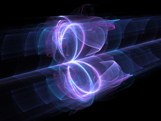 Obraz premium Zapętlone pole energetyczne dużej mocy