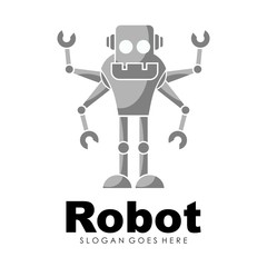 Robot icon and illustration vector