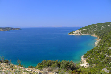 A beautiful view of the coastline in Croatia